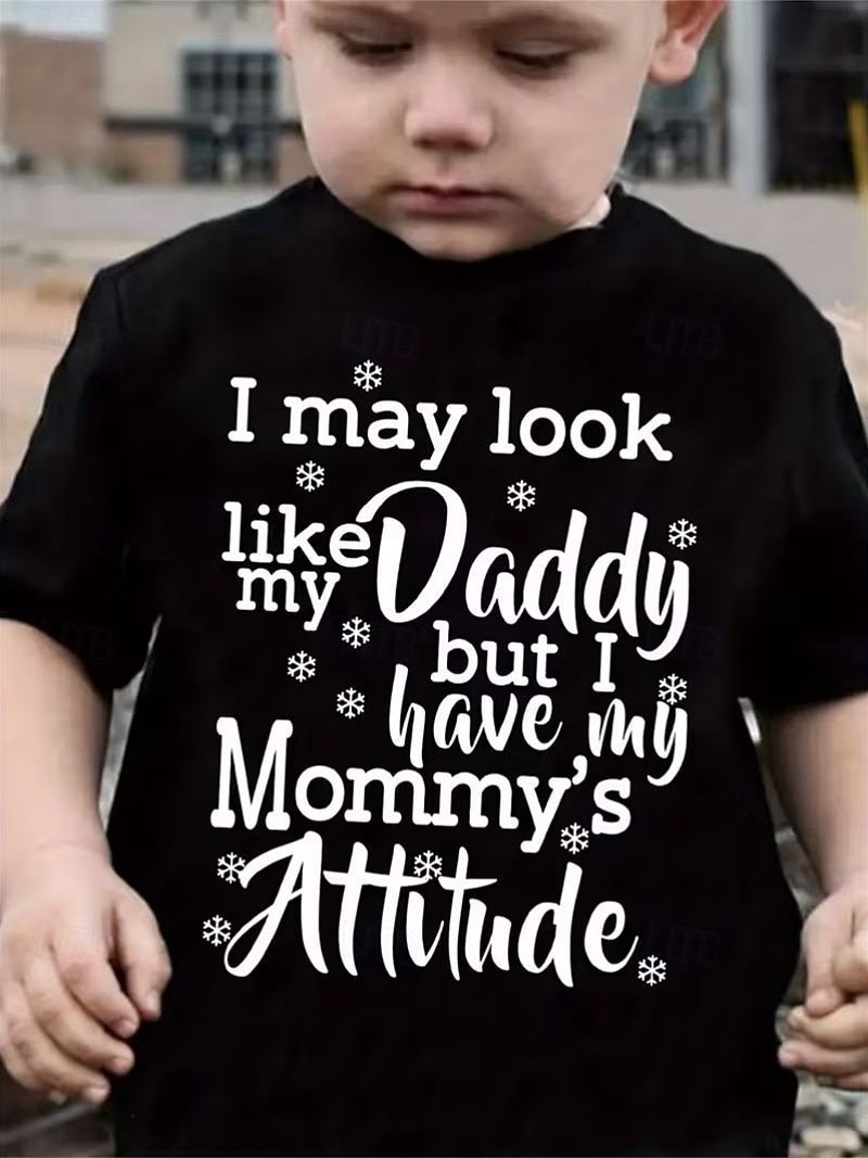 100% Cotton Kids Boys' Black White Graphic Letter T shirt Blouse Crew Neck Short Sleeve Outdoor Dailywear Fashion Streetwear Designer Printing Summer 2026 - $14.99 –P2