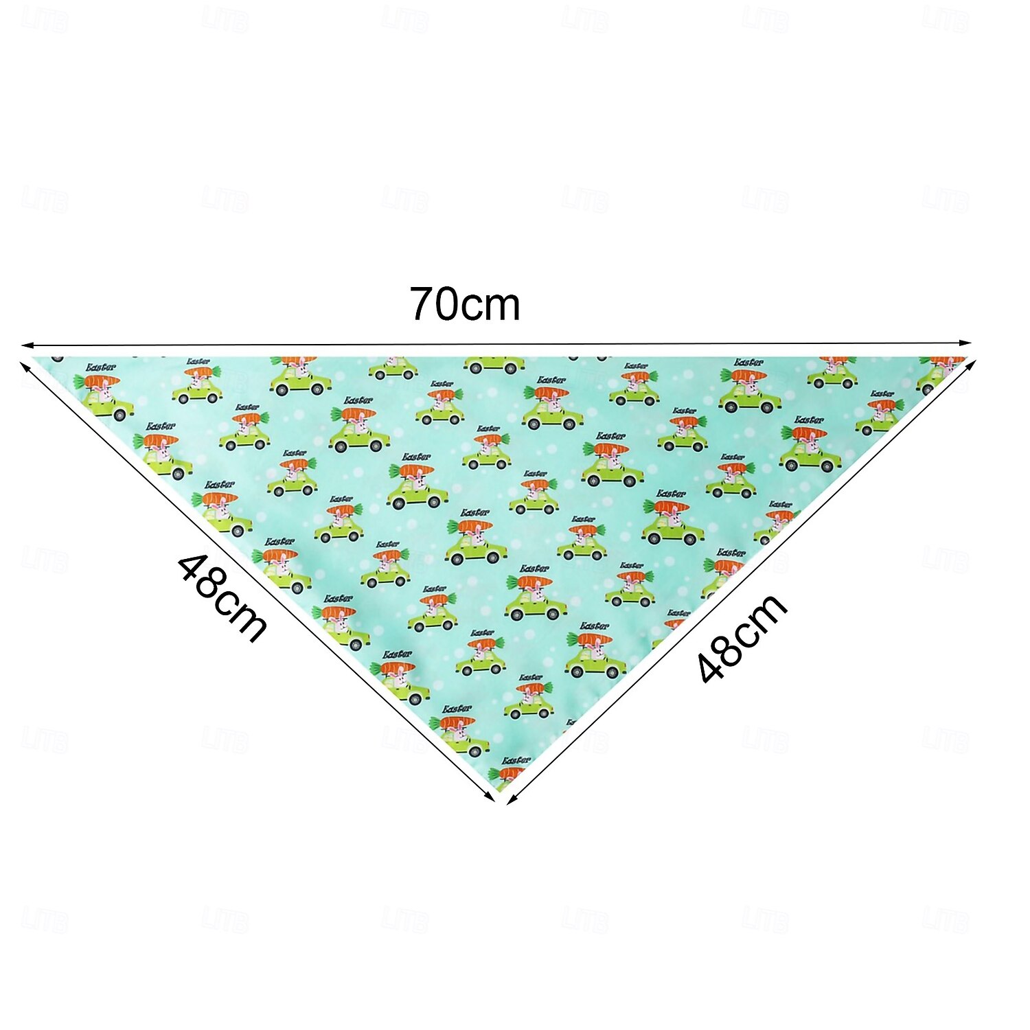 Pet Neckerchief Cartoon Bunny Pattern Easter Festival Bandana Bib Cat Printing Saliva Towel Dog Triangle Scarf for All Seasons 2026 - $10.49 –P6