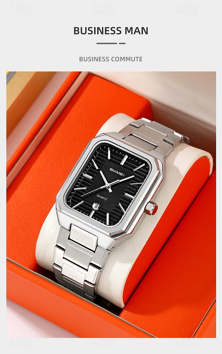 SKMEI Heren Quartz horloges Minimalistisch Modieus Vrijetijdshorloge Zakelijk Kalender WATERDICHT Wereldtijd Decoratie Teräs Horloge 2026 - $31.99 –P4