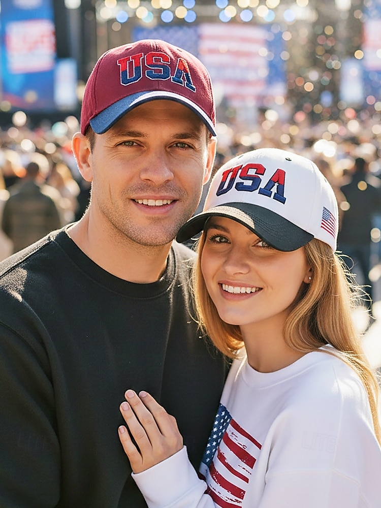 250. výročí Spojených států pánská vyšívaná baseballová čepice USA vícebarevná nastavitelná ideální pro oslavy Dne USA a nezávislosti vlastenecký design s vlajkou USA 2026 - $11.99 –P1