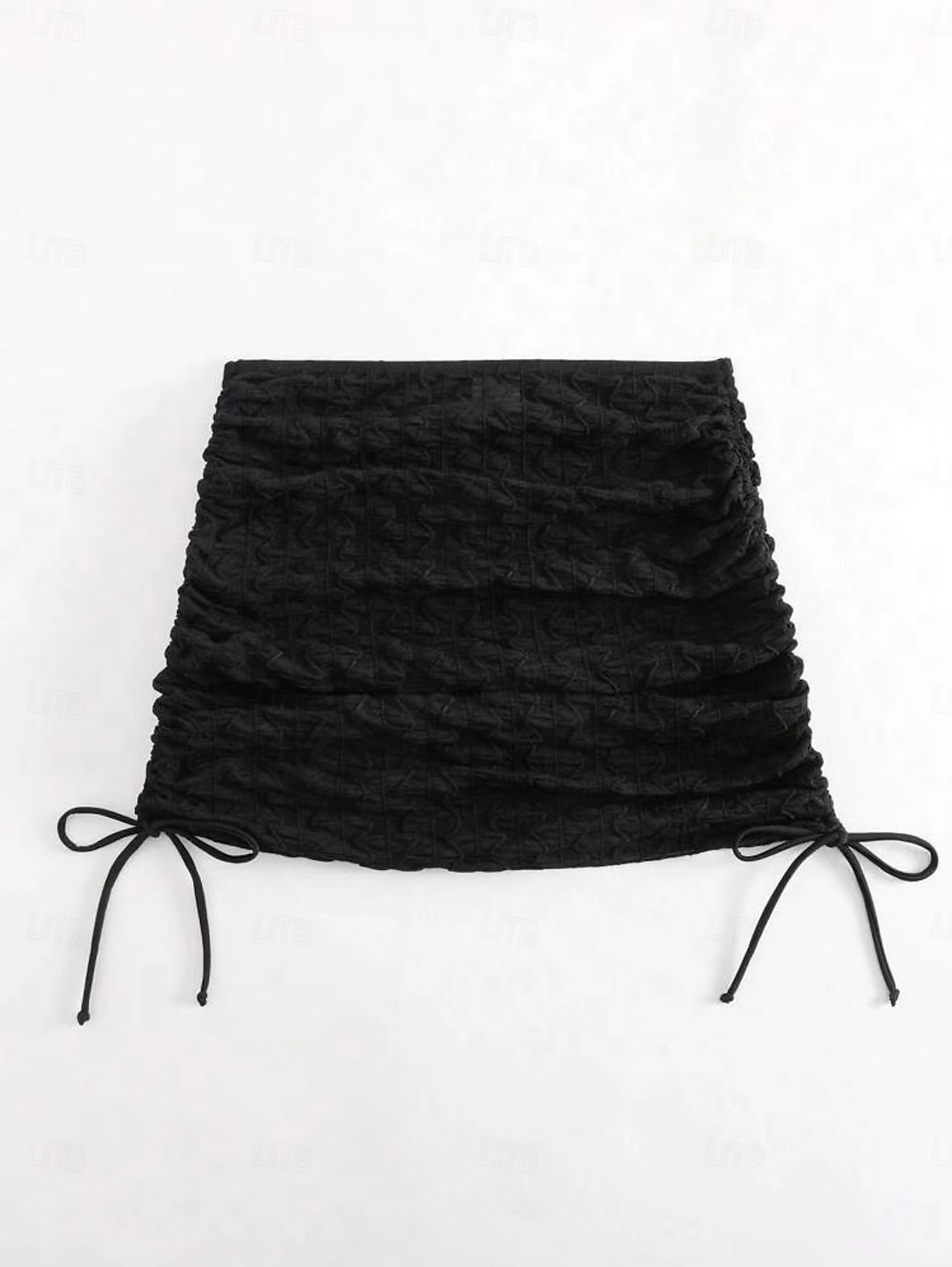 2026年 女性用 スイムウェア カバーアップ スカート 水着 ドローストリング 旅行度假风 ビーチウェア 純色 ノースリーブ 水着  コレクション – $19.99 –P11