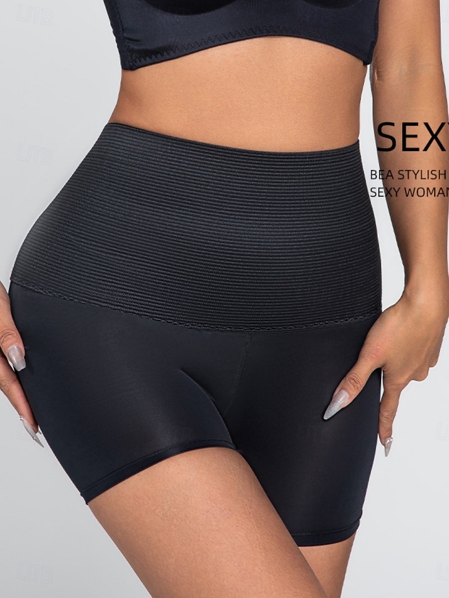 Femmes Gaine Sculptante Ceinture de sudation Occasionnel Couleur Unie Taille Élastique Shorts Quotidien Sans manches Noir Marron Été Printemps Automne Hiver Mince de 2026 ? $14.99 –P2