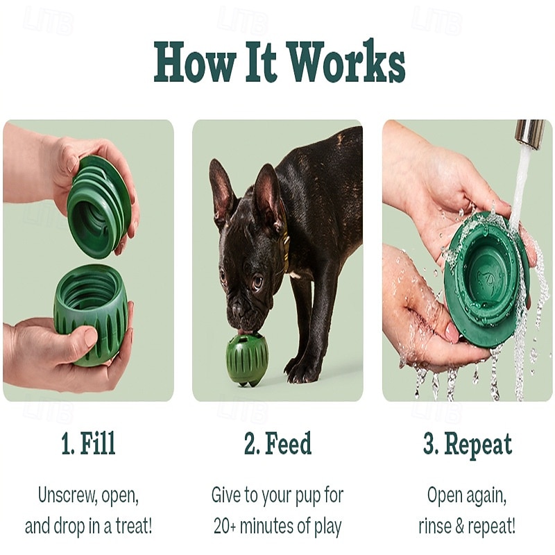 Pelota para lamer Pupsicle para perros - premios duraderos - juguete interactivo para perros - juguete de relleno para distraer a tu cachorro - seguro para perros - fácil de limpiar 2026 - $19.99 –P5