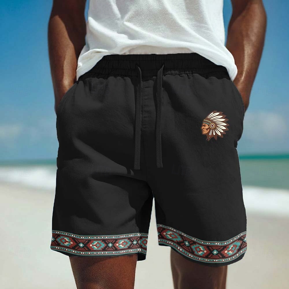 Per uomo Azteco Etnico Popoli indigeni Shorts Pantaloncini casual Pantaloncini di cotone Misura del girovita medio Vintage Retrò Vacanza Abbigliamento Quotidiano Ferie Tasche Laterali Coulisse del 2026 a $25.99 –P5