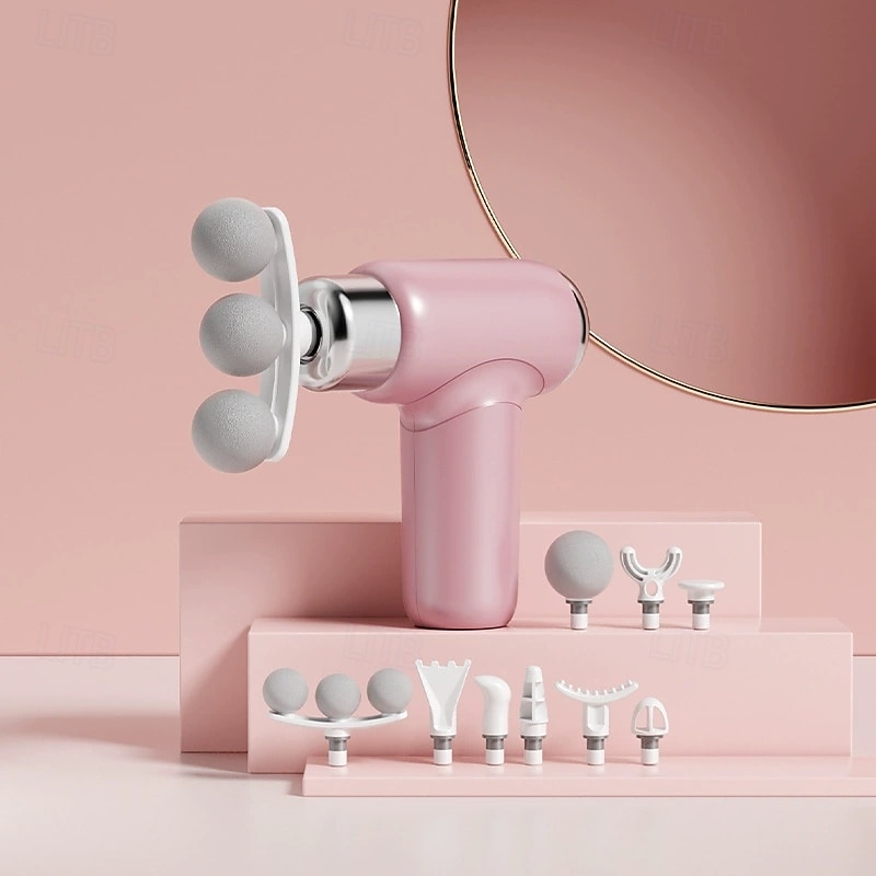 pistol de masaj portabil mini pistol fascia portabil relaxare musculară profundă pistol fascia cu viteză reglabilă pentru corp spate gât picioare 2026 - $43.99 –P2