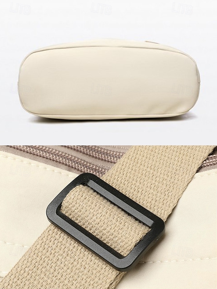 Bolsa transversal feminina em nylon, com grande capacidade, leve e com vários bolsos, ideal para o dia a dia, viagens, compras e uso na cidade. Estilo casual multicolorido. de 2026 por $9.99 –P8