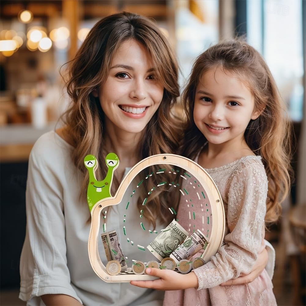 Houten spaarpot in de vorm van een dinosaurus voor jongens, transparante spaarpot met acrylvenster, creatieve spaarpot, cadeau spaarpot, nieuwjaars-, verjaardags- of doopcadeau voor peuters en meisjes 2026 - $22.99 –P4