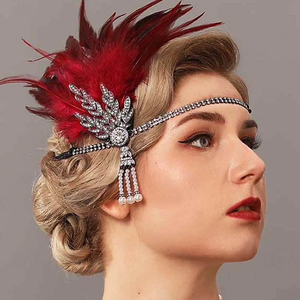 Vintage Fascia Flapper Il grande Gatsby Foglia Costume Per donna Carnevale San Valentino Mascherata Balli di fine anno Carnevale Club Adulti Copricapo Primavera del 2026 a $20.99 –P5