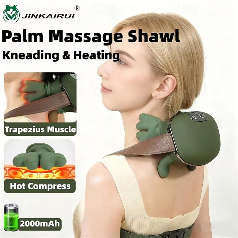 Finger Pressure Neck Massager Heated Back and Shoulder Massager Electric Kneading Neck Deep Massage Muscle Relax 2026 - $69.99 –P1