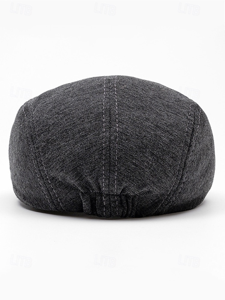 Boina masculina casual em poliéster com design simples e elegante, disponível em várias cores, perfeita para o uso diário. de 2026 por $11.99 –P8