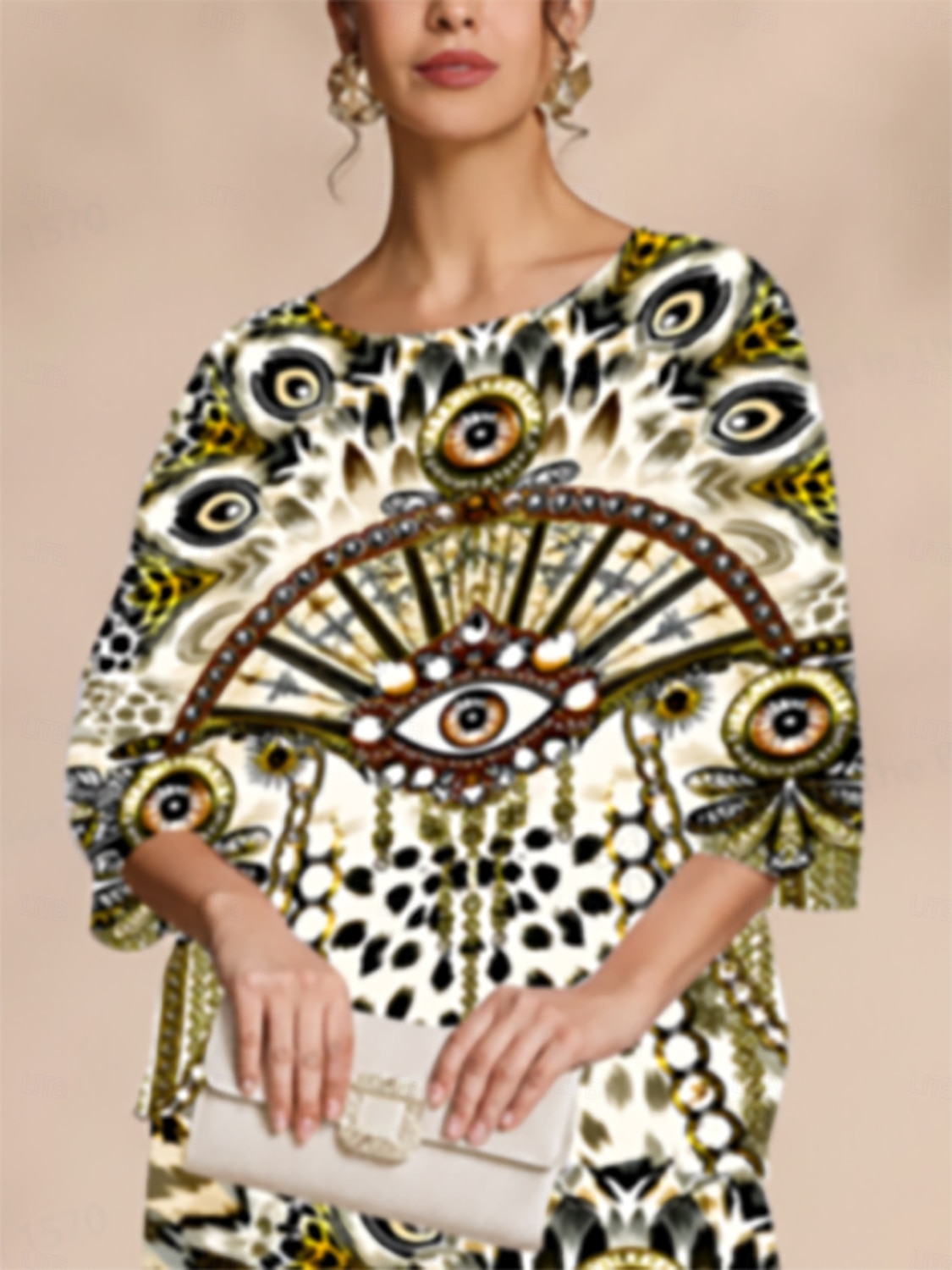 vintage leopardsmykker flagrende chiffontopp 2026 - $56.99 –P1