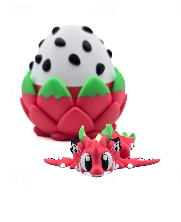 3D-geprint drakenei voor Pasen met verwijderbaar, mysterieus, beweegbaar kristallen fidget-speeltje voor volwassenen, decoratie voor thuis of op kantoor, bureau-speeltje, 3D-geprinte dieren 2026 - $16.99 –P3