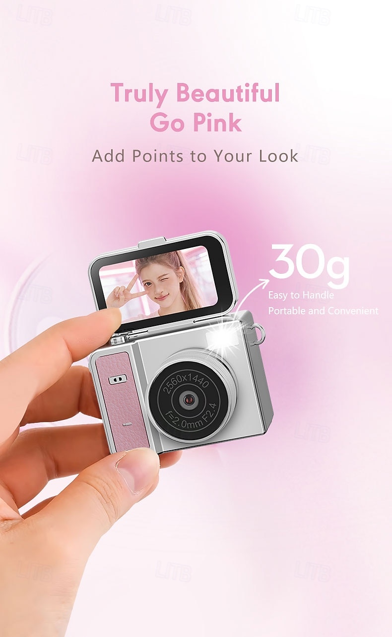 New S162 Retro Mini Digital CCD Camera with Flip Screen for Campus Students, Mini Camera with HD Recording 2026 - $44.99 –P4