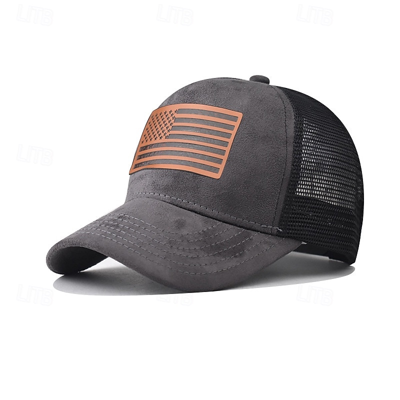 Lippalakki Amerikan lippu Retro / vintage Patriotismi varten Sukupuolineutraali Aikuisten Muut tulosteet varten Itsenäisyyspäivä 4. heinäkuuta ulko- Rento / arki Paraati 2026 - $20.99 –P12