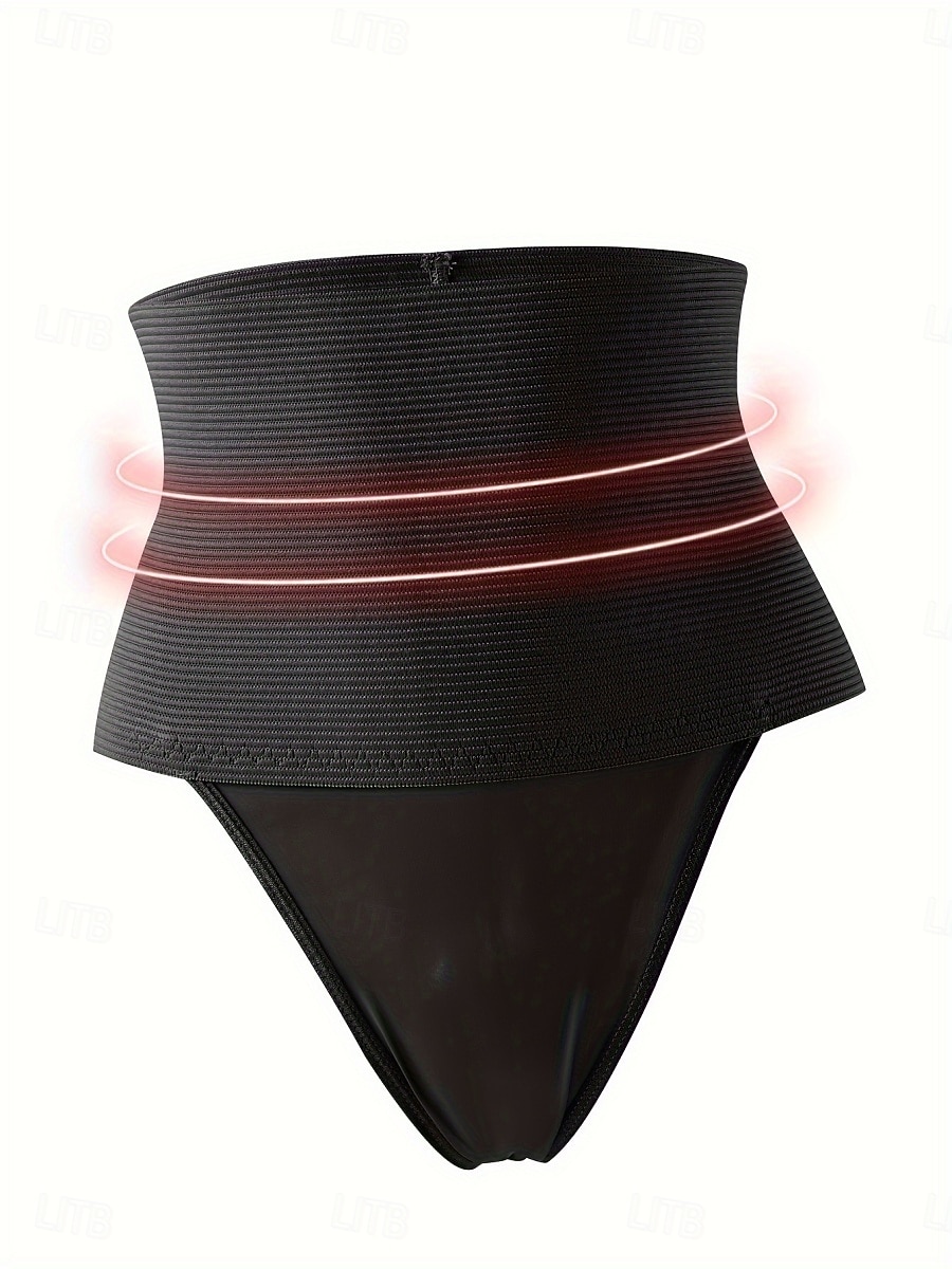 Dam Shapewear Aktiv Ledigt Komfort Ren färg Lappverk G-string Dagligen Hem Semester Svart Kaki Sommar Vår Smal 2026 - $11.49 –P5