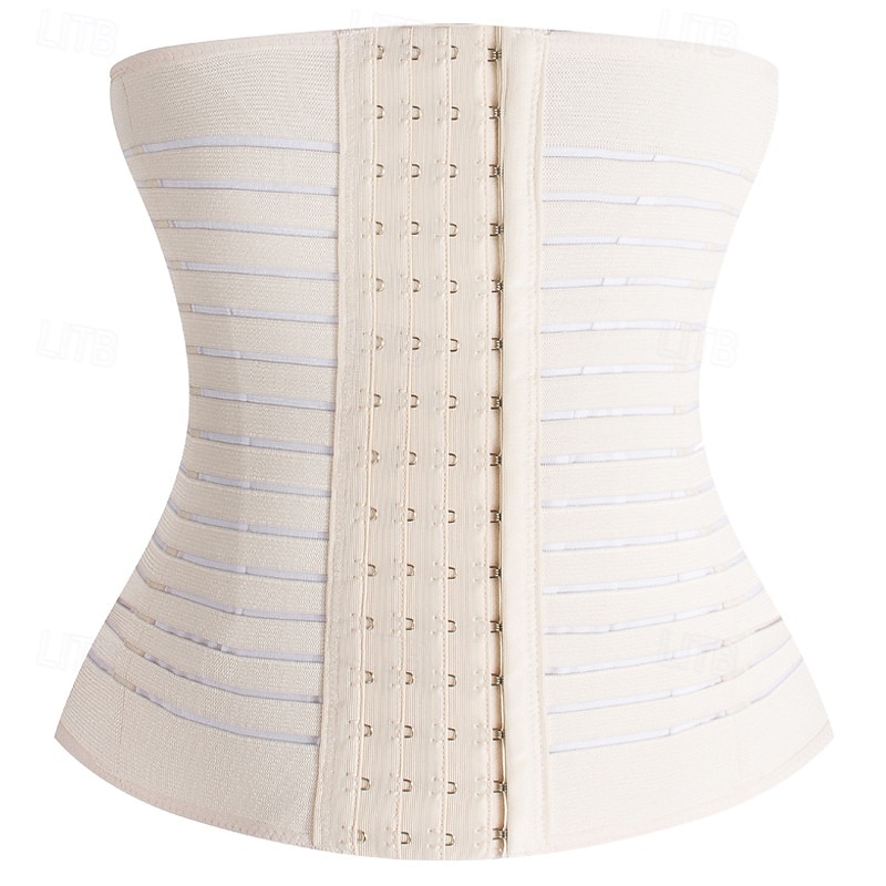 Women's Shapewear Waist Trainer Casual Pure Color Elastic Waist Daily Sleeveless Black Beige Summer Spring Fall Winter Slim 2026 - $14.99 –P7
