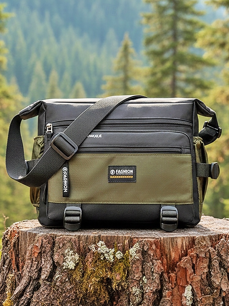 Herren-Umhängetasche aus Polyester, verschiedene Farben, strapazierfähiges Material, ideal für Outdoor-Aktivitäten, Wandern und den täglichen Gebrauch 2026 - $19.99 –P1