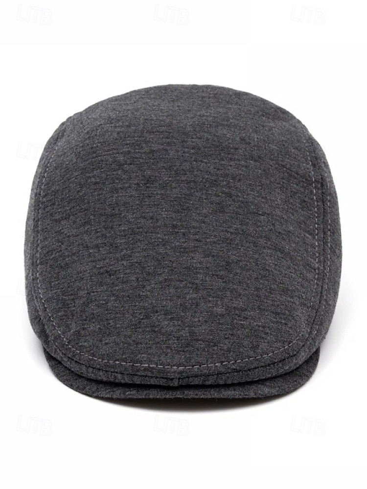 Boina masculina casual em poliéster com design simples e elegante, disponível em várias cores, perfeita para o uso diário. de 2026 por $11.99 –P5