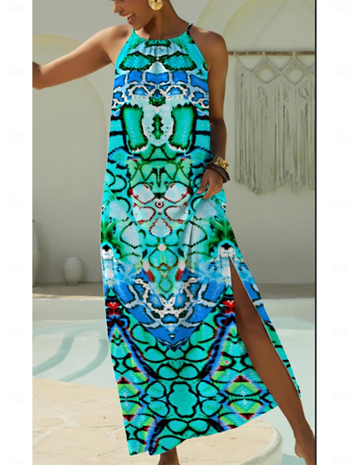 robe longue en satin soyeux inspirée des vacances au pays des merveilles de 2026 ? $91.99 –P1