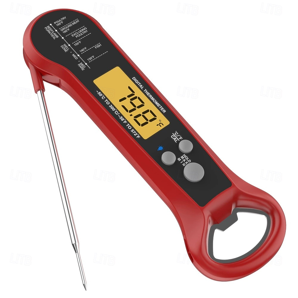 цифровой термометр водонепроницаемый с подсветкой электронный пищевой термометр для пищевых продуктов мгновенного считывания 2026 - $24.99 –P2