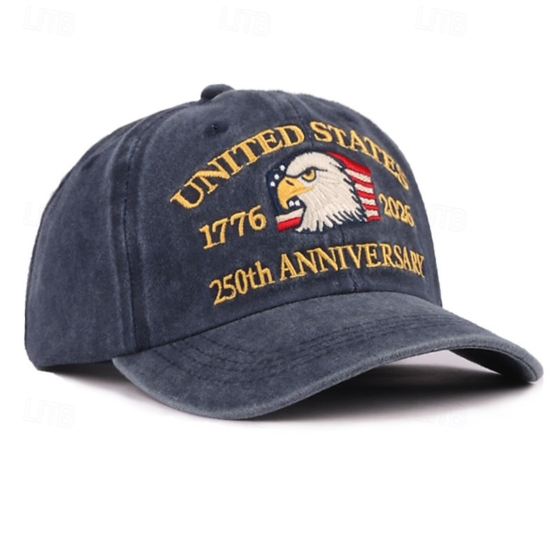Gorra de Béisbol Águila Bandera estadounidense Retro Antiguo Herencia Patriótico 1776-2026 para Unisexo Adulto Impresión 3D  para Día de la Independencia 4 de julio Exterior Casual Diario Desfile 2026 - $20.99 –P6
