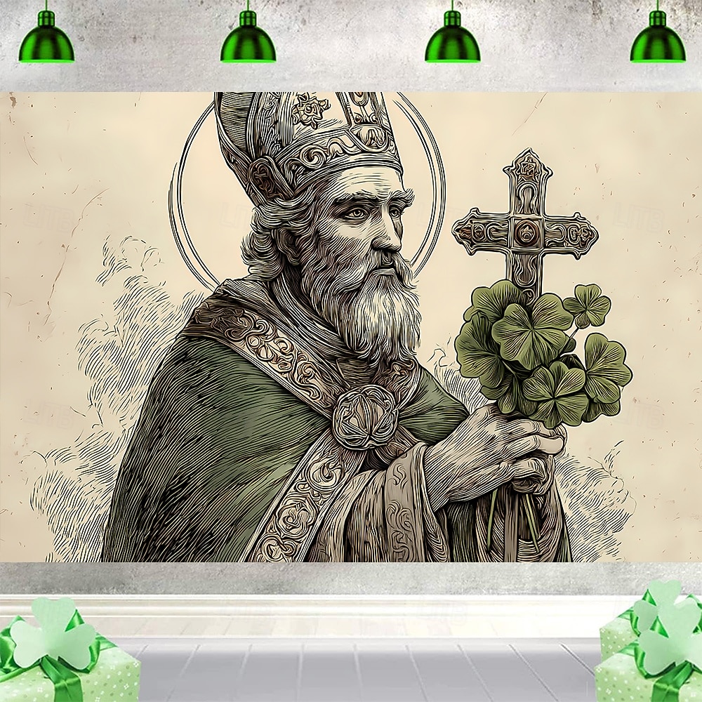 St. Patrick's Day Tapestry Banners Blanket Elf Shamrock Cute Romantic 3D Bedroom Living Room Dorm Teens Room College Dorm Wall Porch Home Decor 2026 - $20.99 –P7