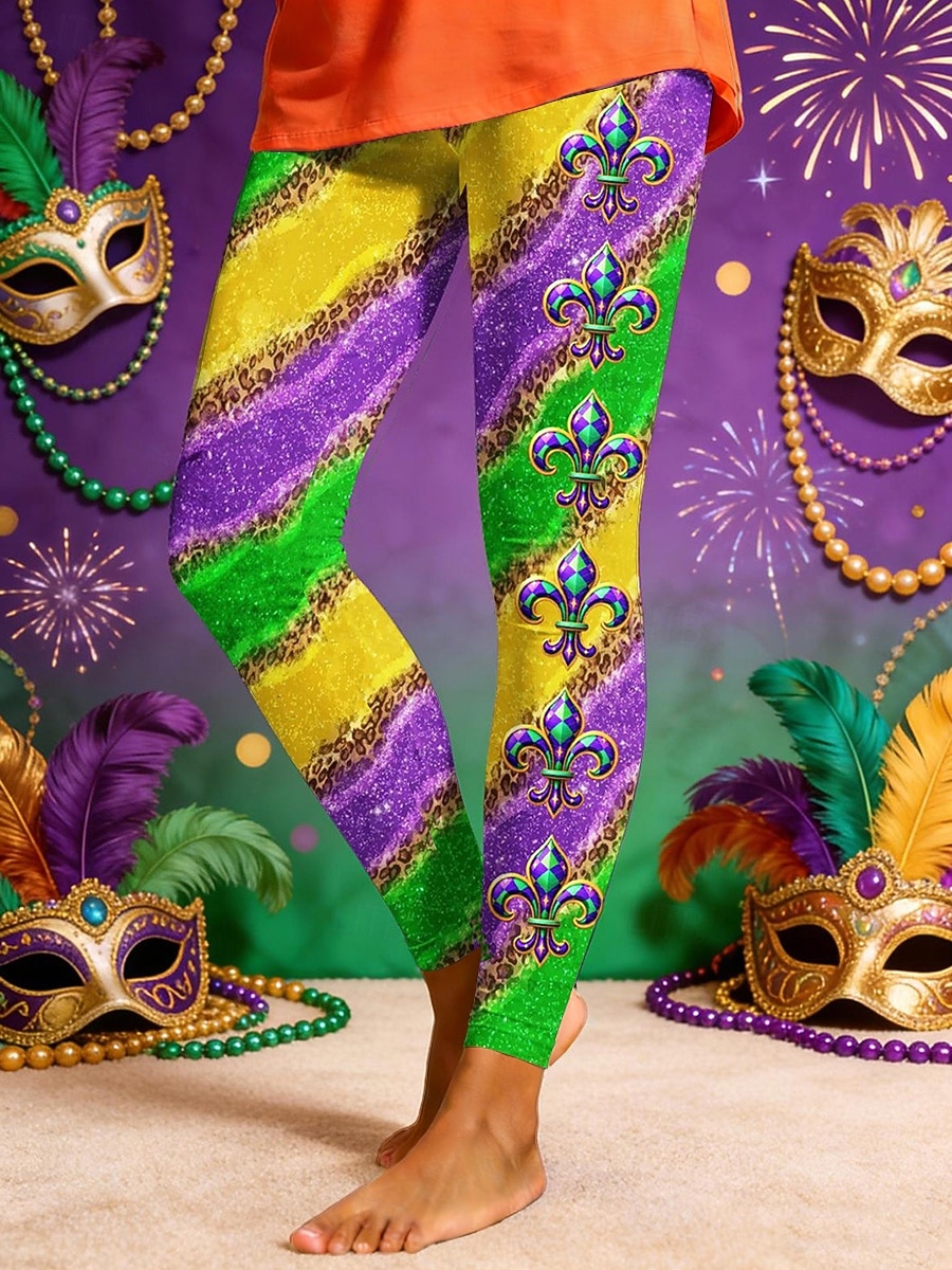 Per donna Leggings Attivo Vacanza Moda Lunghezza intera Vita AltaPantsCarnevale Grafico Geometrico Stampato Taglio alto Comodità All'aperto Confortevole Elasticizzato Vacanza Formale Streetwear del 2026 a $21.99 –P4