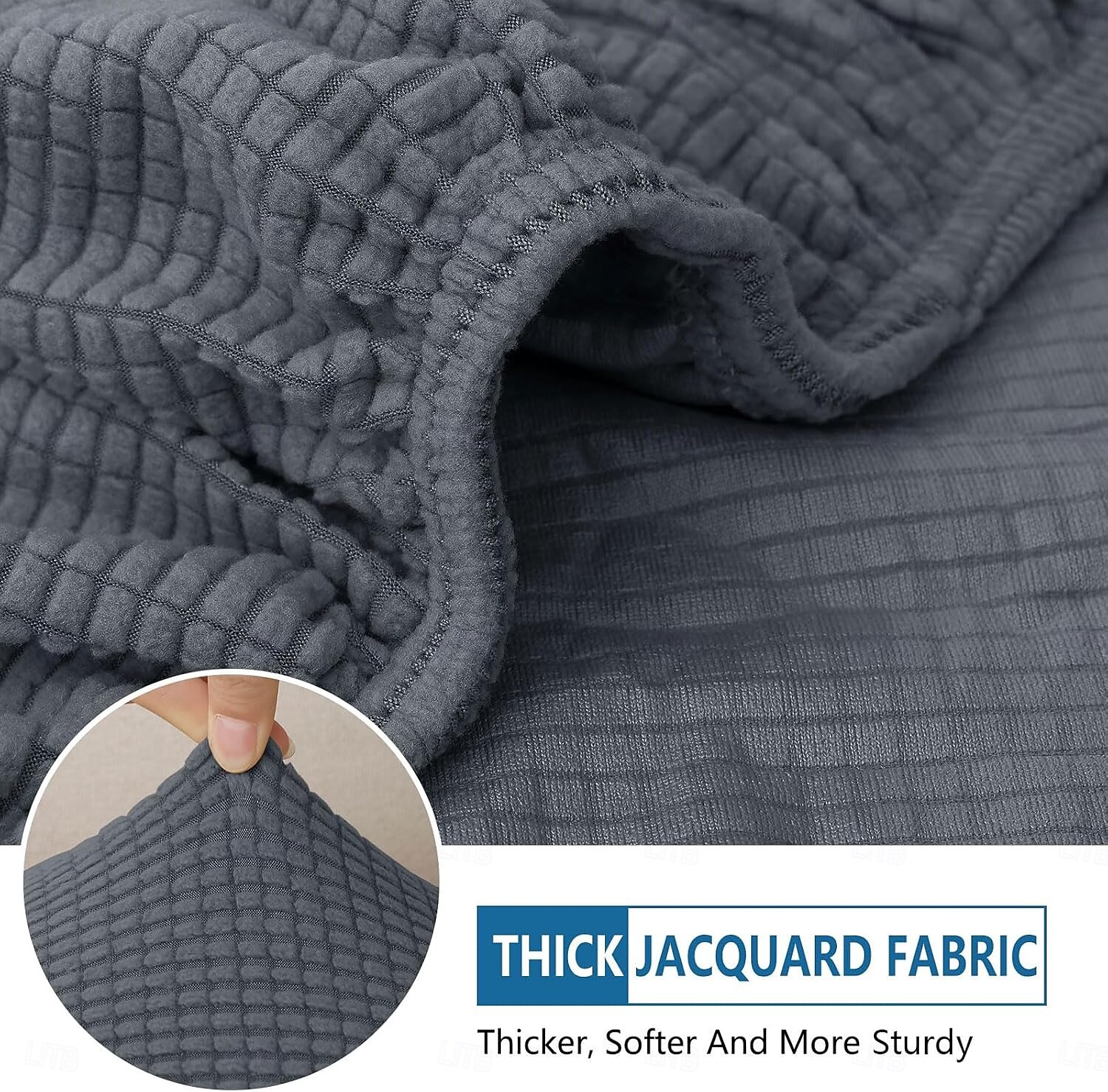 Copricuscini impermeabili per divani, copricuscini per divani componibili a forma di L, tessuto jacquard elasticizzato spesso, copri chaise longue lavabile con fondo elastico del 2026 a $18.99 –P6