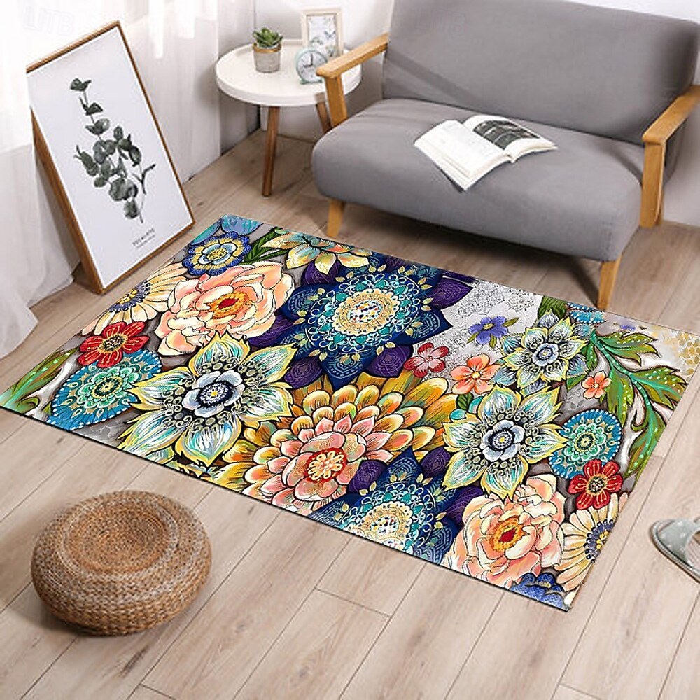 Hallway Runner Rug Bohemian Patterned Flannel Fabric Printed Home Floor Decoration Mat Non Slip Soft Door Mat Entrance Bathroom Floor Rug 2026 - $18.99 –P7