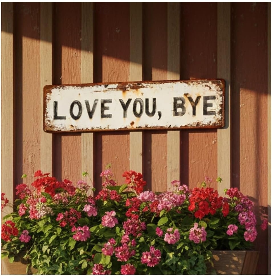 2026年 愛してる、バイバイ - ヴィンテージメタルウォールサイン、愛してるバイバイメタルサイン、レトロなグリーンスタイルのメタルウォールプラーク装飾、廊下 &ドアの装飾、家、キッチン、バー用の農家風の壁アート  コレクション – $16.99 –P4