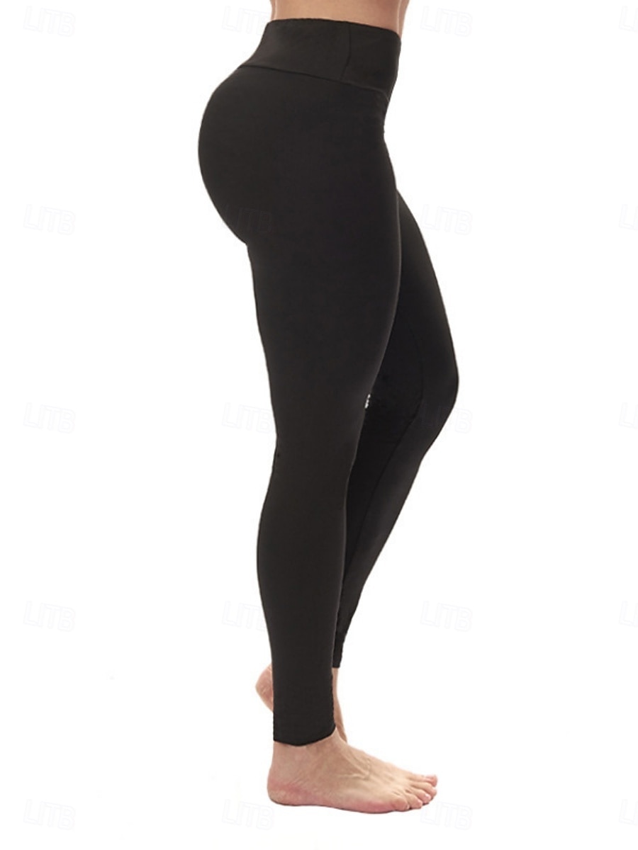 Per donna Chinos Leggings Attivo Streetwear Casual Lunghezza intera Vita media Tinta unica Fascia Elastica Confortevole Elasticizzato Quotidiano All'aperto Palestra Rosso violaceo Nero Blu marino del 2026 a $12.99 –P7