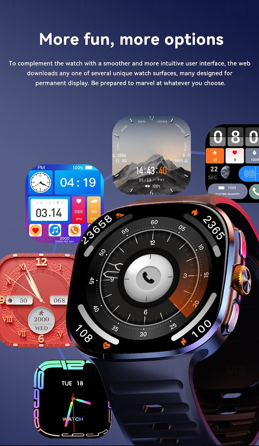 M99 Smartklokke 2.14 tommers Smartklokke 3G 4G 3G Skritteller Samtalepåminnelse Aktivitetsmonitor Kompatibel med Android iOS Herre GPS Lang ventetid Vanntett IP68 50mm urkasse 2026 - $158.99 –P17