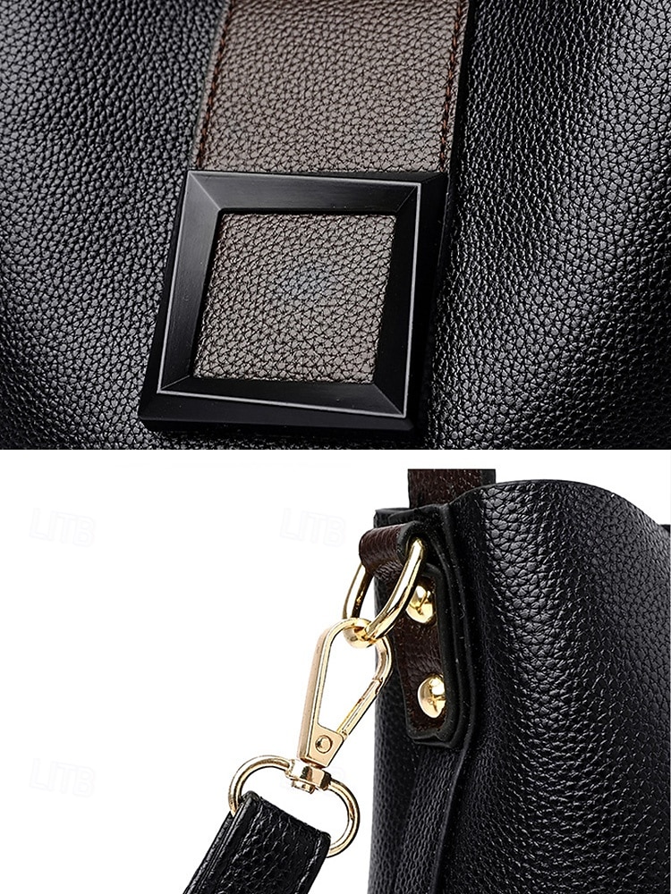 2026年 女性用フェイクレザーバケットバッグ - 多用途のショルダーバッグとクロスボディスタイル、複数の色、カジュアルからセミフォーマルまで使えるトレンディで丈夫なバッグ  コレクション – $29.99 –P13