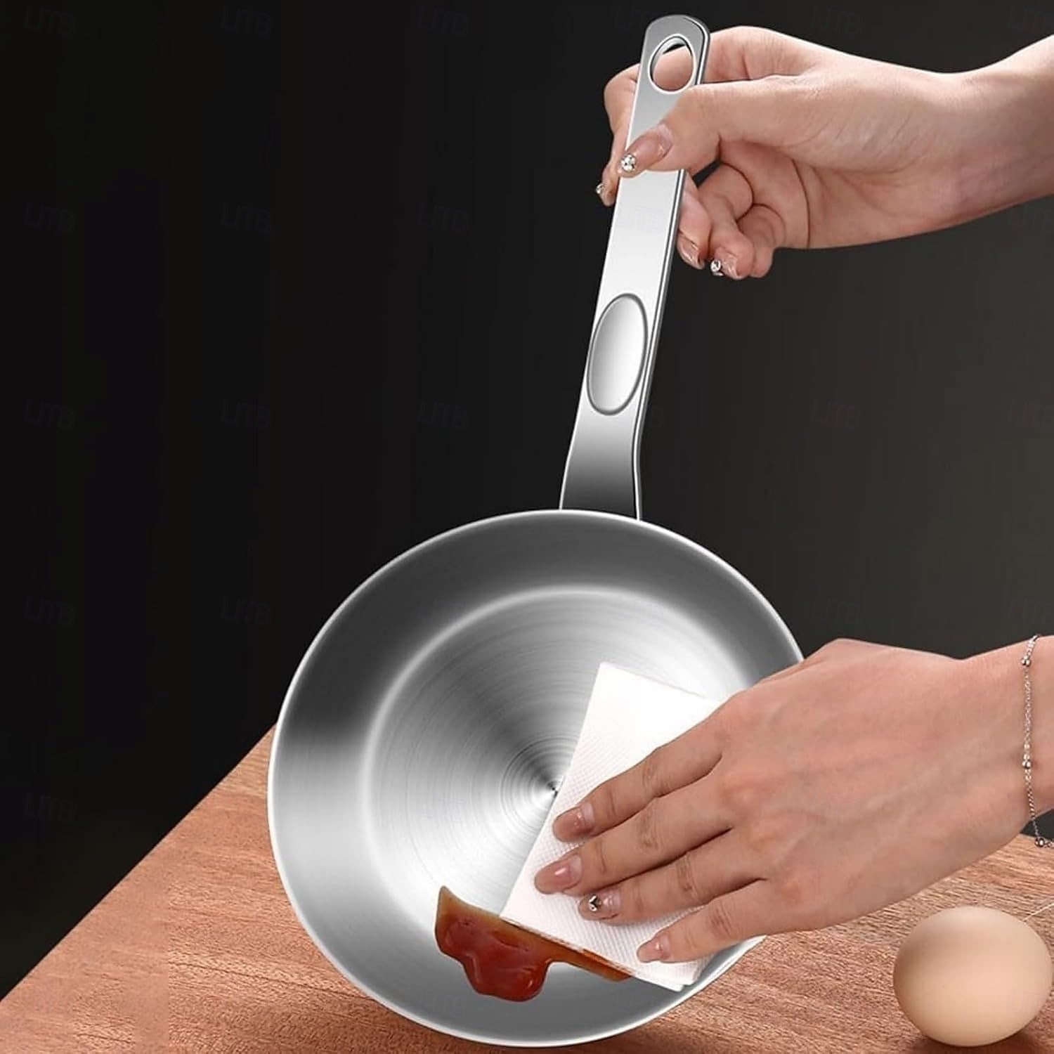 316 Stainless Steel Mini Egg Pan with Pour Spout, Small Omelet Skillet for Butter and Sauces, Compatible with Gas and Induction Stoves, Hand Wash Only 2026 - $27.99 –P7