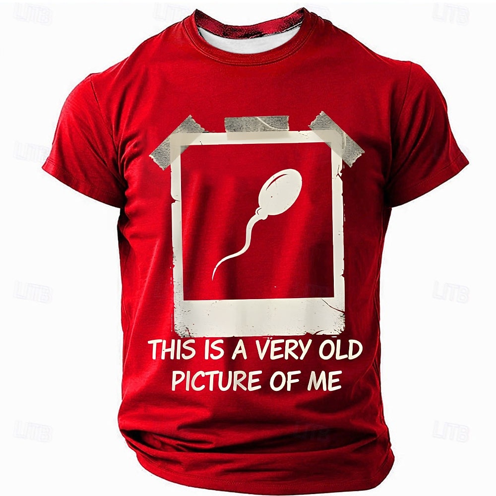Funny Mens T Shirt This Is A Very Old Picture Of Me Graphic Sperm Joke Charcoal Grey Short Sleeve Tee Clothing Apparel S M L XL XXL XXXL 2026 - $21.99 –P2