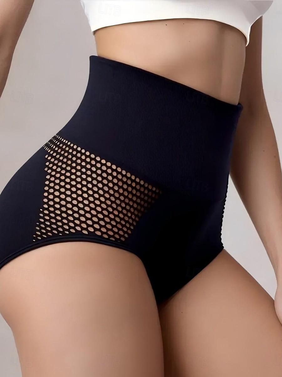 Women's Waist Trainer Active Fashion Pure Color Seamless Boy Leg Daily Vacation Street Black White Beige Summer Spring Tailored Fit 2026 - $11.49 –P1