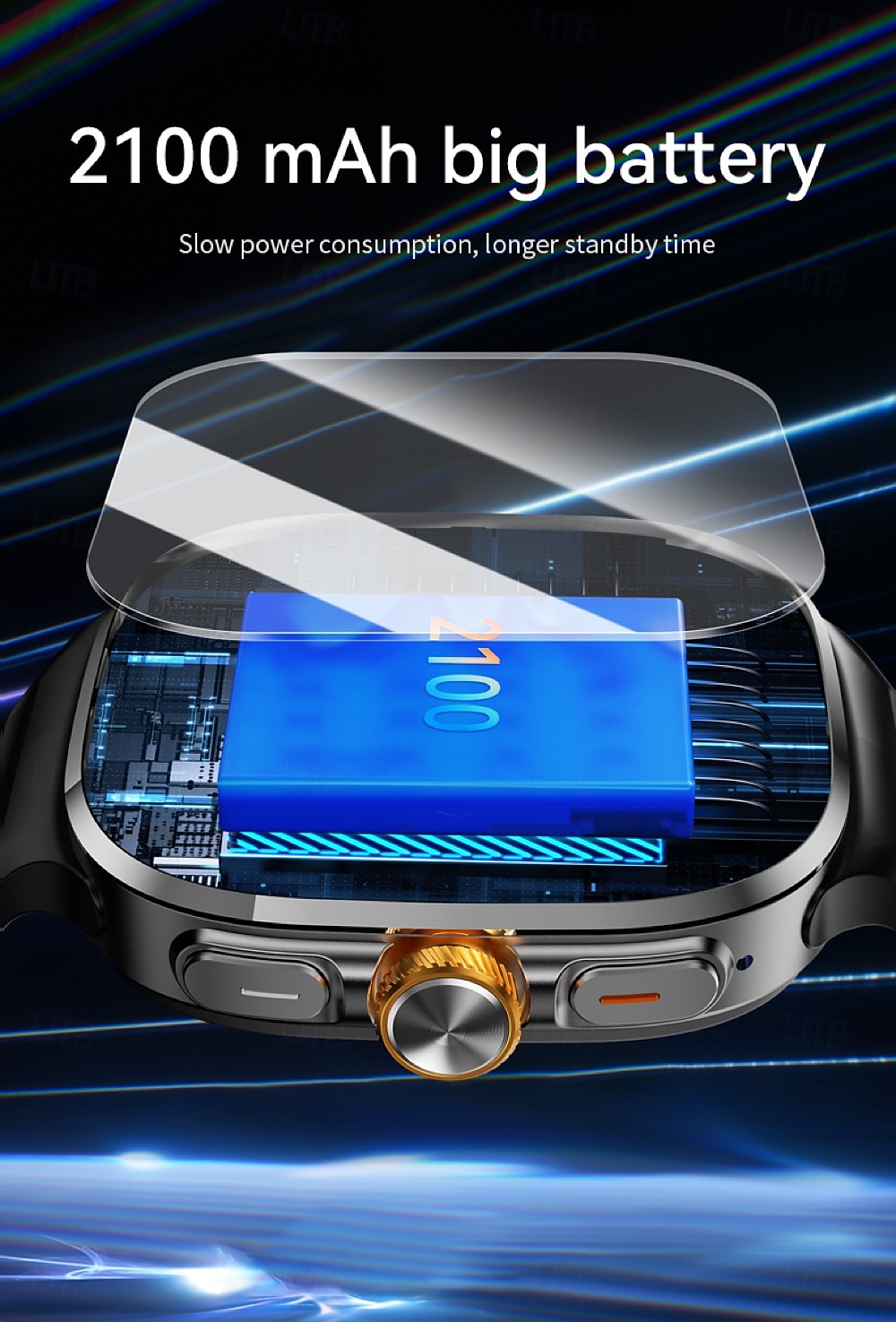 M99 Smartklokke 2.14 tommers Smartklokke 3G 4G 3G Skritteller Samtalepåminnelse Aktivitetsmonitor Kompatibel med Android iOS Herre GPS Lang ventetid Vanntett IP68 50mm urkasse 2026 - $158.99 –P14