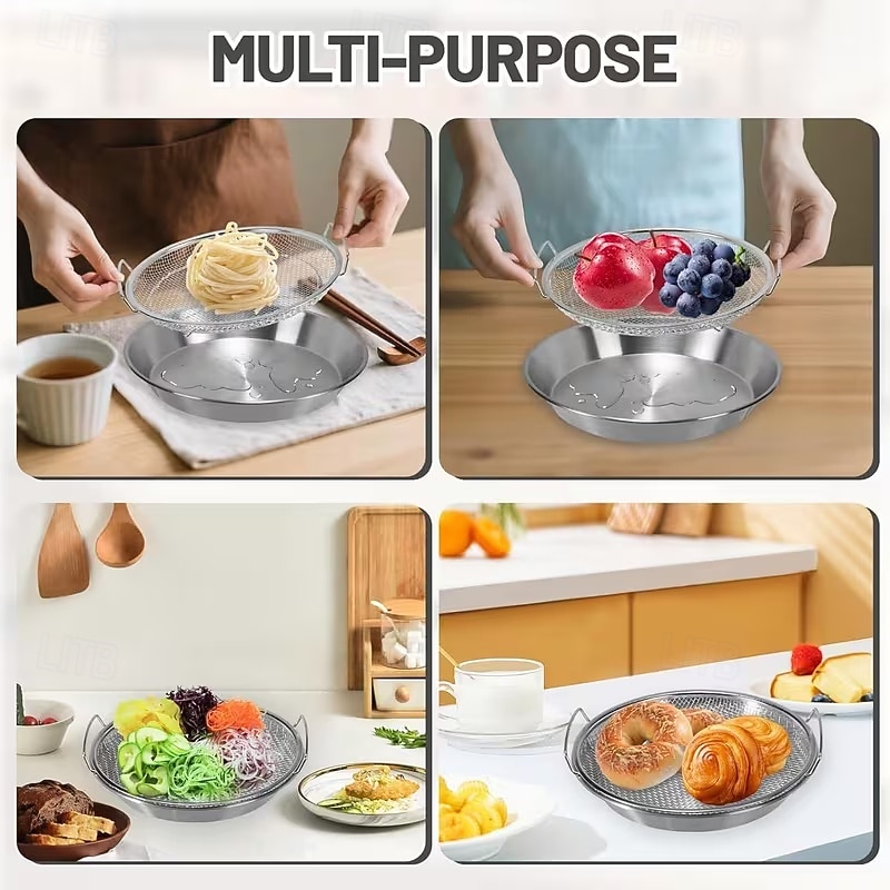 2pcs Stainless Steel Heavy-Duty Commercial/Residential Grease Filter System with Large Oil Drain Plate - Food Grade 201 Stainless Steel Oil Filter for home & Restaurant Kitchens, Dishwasher 2026 - $16.99 –P9