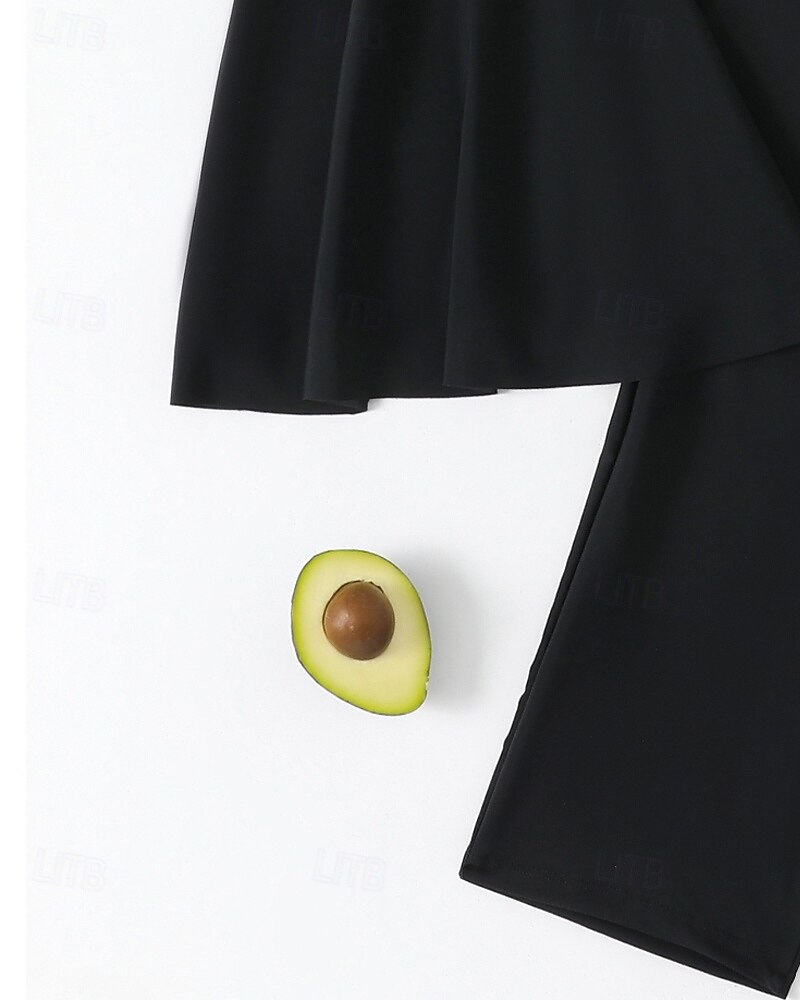 Γυναικεία Πρότυπο Προστατευτικά Τανκίνι και μπικίνι για σέρφινγκ Μαγιό Μονόχρωμο Κουμπώσου Προστασία UV Ελαστικό Κοντομάνικο Μαγιό Σέρφινγκ Καταδύσεις Κολύμβηση Καλοκαίρι 2026 - $30.99 –P16