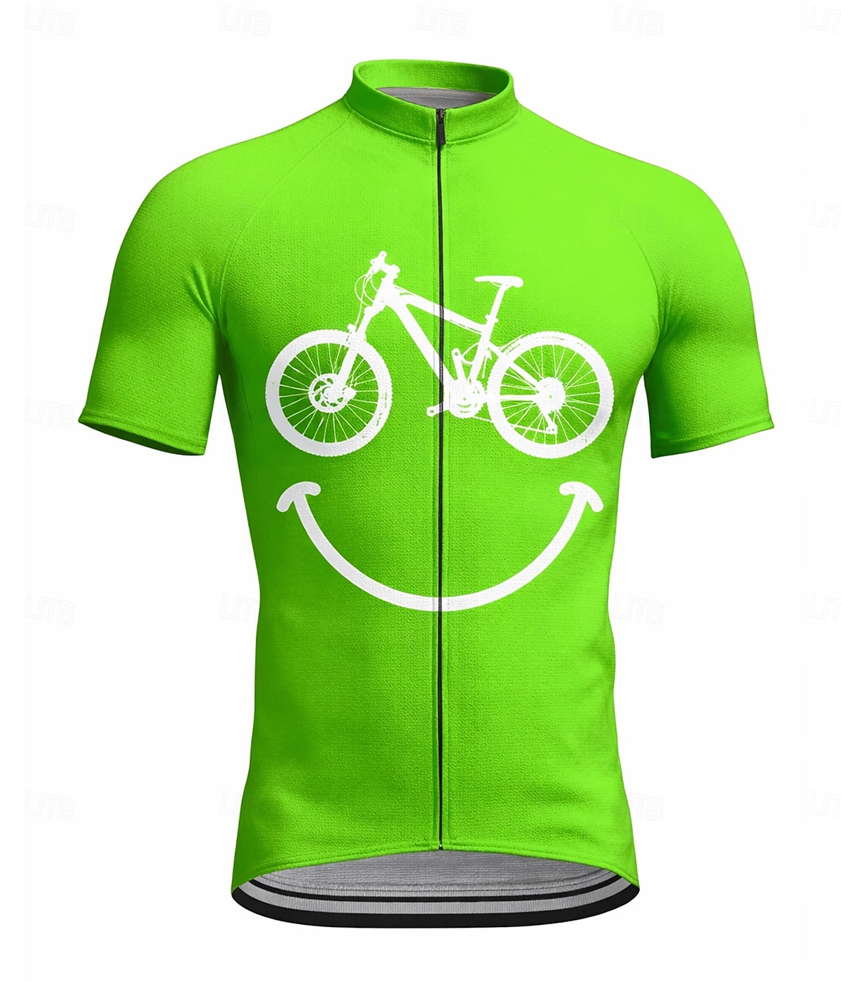 Herren Radtrikot Grafik Geometrisch Kurzarm Fahhrad T-Shirt Trikot Oberteil mit 3 Gesäßtaschen UV-beständig Schnelltrocknend Frontreißverschluss Reflektierende Streifen Sport Schwarz Königsblau Orange 2026 - $30.99 –P5