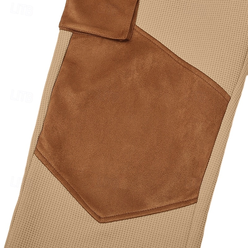 Ανδρικά Βάφλα Παντελόνια με τσέπες Παντελόνια Casual παντελόνι Τσέπη Ελαστική μέση Πολλαπλή τσέπη Σκέτο Άνεση Moale Πλήρες μήκος Causal Καθημερινά ΕΞΩΤΕΡΙΚΟΥ ΧΩΡΟΥ Διακοπές Μοντέρνα Μαύρο Πράσινο Χακί 2026 - $21.49 –P4