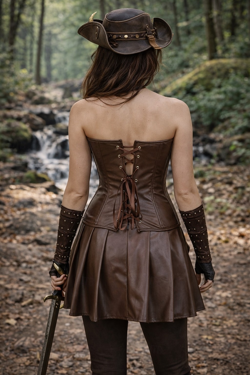 Medieval Renaissance Steampunk Dress Corset Pirate Fancy Dress Women's Pirate Fantasy Halloween Carnival Performance LARP Ren Faire Adults' Dress 2026 - $27.99 –P4