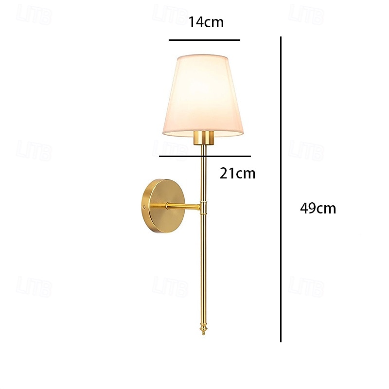 Vevnitř Moderní Nordický styl Vnitřní nástěnná svítidla Obývací pokoj Ložnice Kov Látka nástěnné svítidlo 110-240 V 2026 - $49.99 –P4