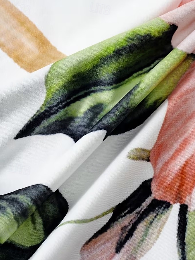 Naisten Maksimekko Kesämekko A linjainen mekko Slip Mekko Loma Vapaa-aika Boheemi Hiekkaranta Loose Fit Kuvitettu Lehti Hihaton V kaula-aukko Spagettiolkaimet Valkoinen Vaalean vihreä Punastuvan 2026 - $36.99 –P11