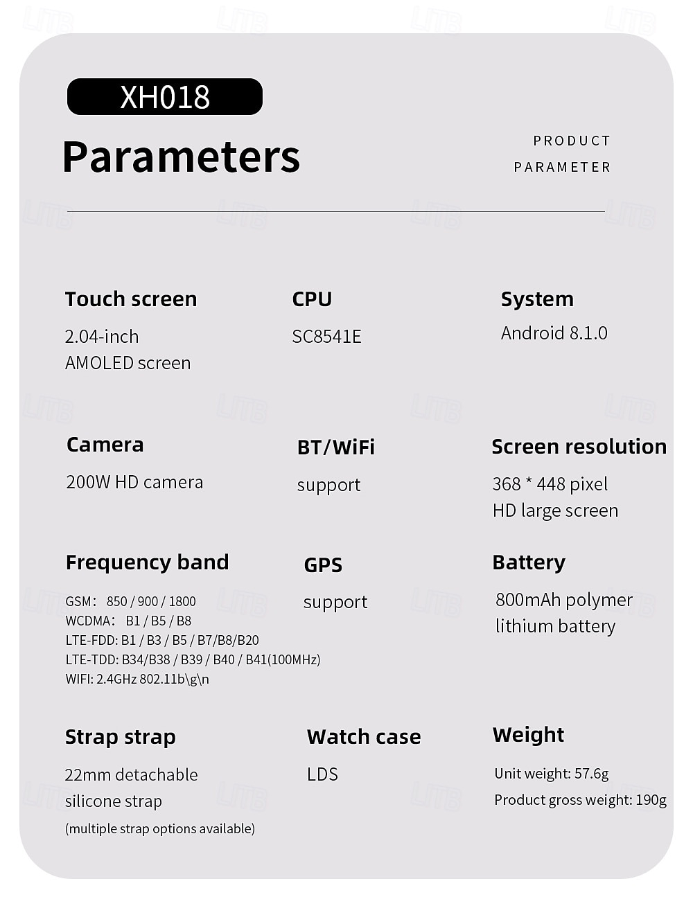 Relógio inteligente XH018 de 2,06 polegadas com 4G LTE, função celular, pedômetro, lembrete de chamadas, monitor de sono, compatível com Android e iOS, unissex, GPS, chamadas em modo mãos-livres, controle de mídia, classificação IPX-4, caixa de 50 mm. de 2026 por ZAR R2024.42 –P19