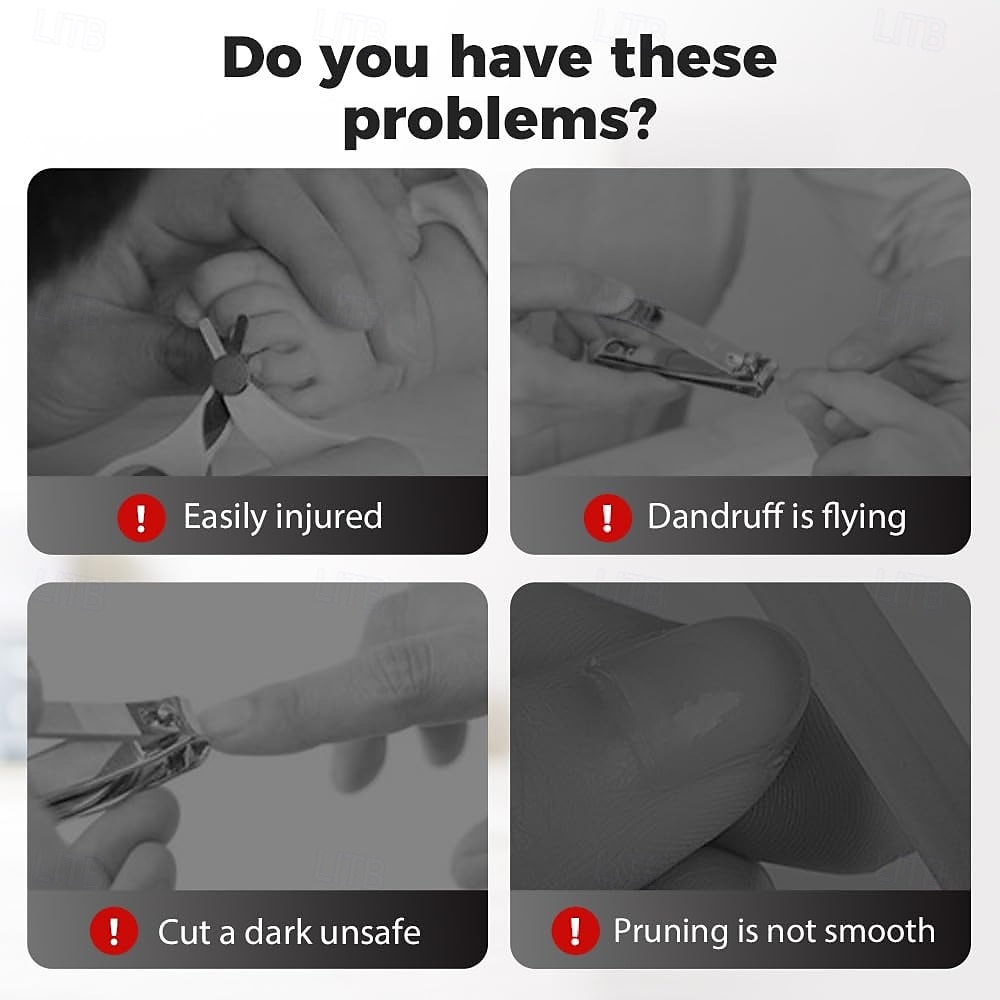 Электрические кусачки для ногтей 2-в-1, модернизированные электрические кусачки для ногтей со светодиодной подсветкой, электрическая пилка для ногтей с 3 регулируемыми скоростями для шлифовки и 2026 - $28.99 –P10