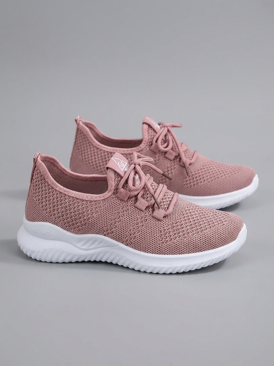 scarpe da passeggio leggere bianche in Flyknit da donna: comode sneakers traspiranti con lacci, adatte per tutto il giorno, viaggi, fitness, lavoro e uscite informali del 2026 a $26.99 –P1