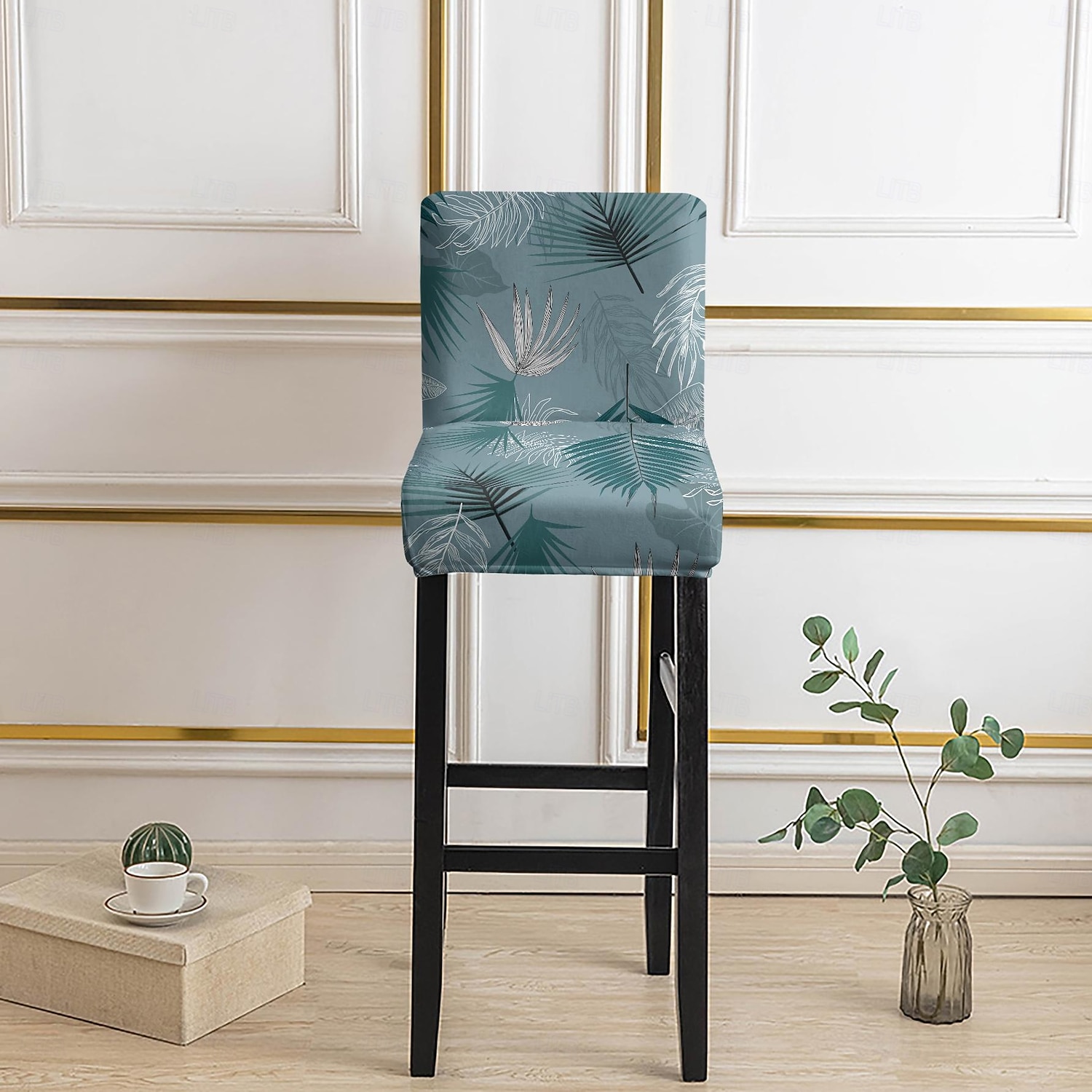 Capas elásticas estampadas para banquetas de bar (1/2/4/6 peças), capas protetoras para cadeiras de encosto baixo, ideais para casa, hotel e sala de jantar. de 2026 por $14.99 –P6