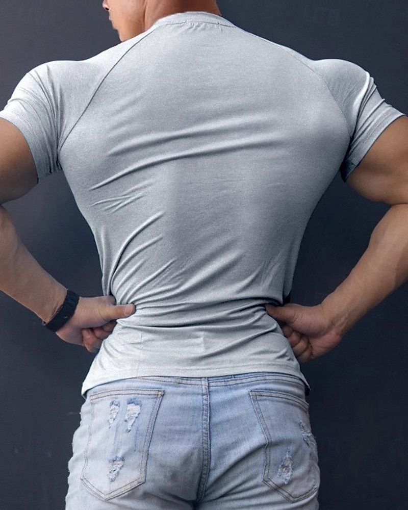 Per uomo Tinta unita T-shirt da corsa Maglia a compressione Maglia da corsa Estate Primavera Autunno Manica Corta Asciugatura Rapida Compressione Traspirante Allenamento in Palestra Allenamento del 2026 a $21.99 –P2