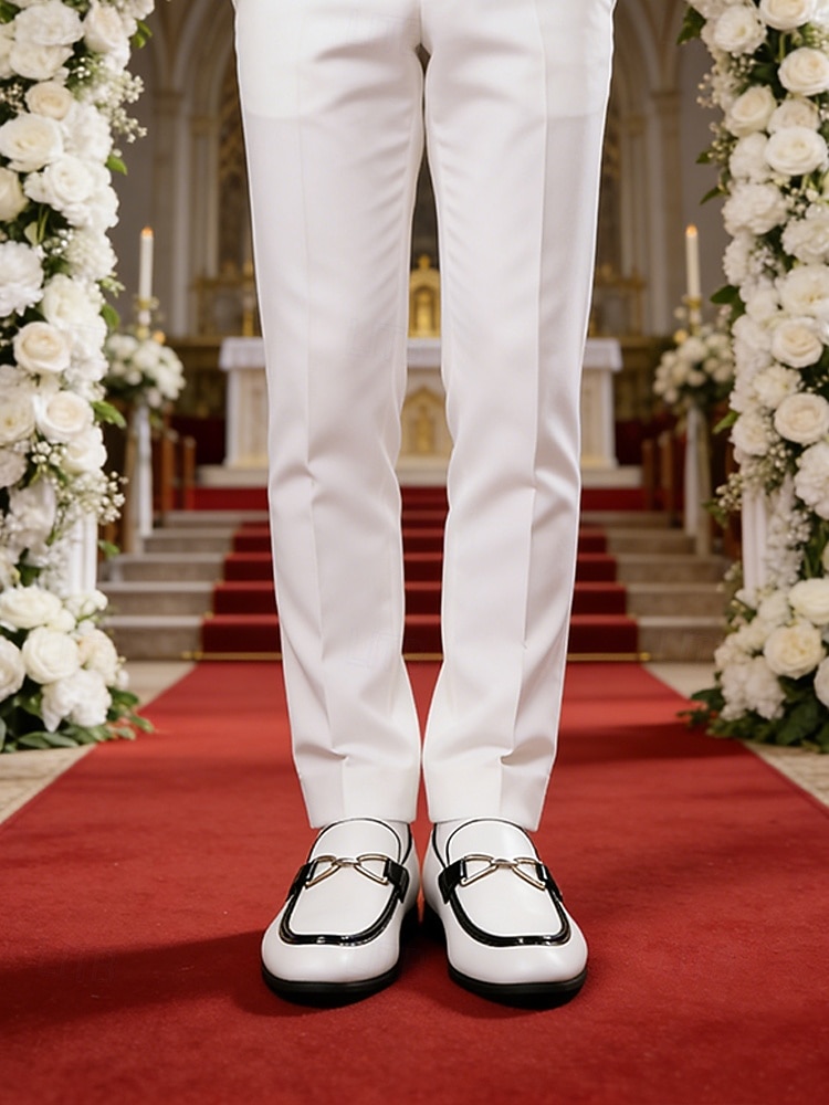 Men's White Slip-On Shoes – Elegant and Modern Design for Weddings and Formal Occasions 2026 - $46.99 –P1